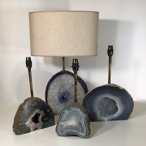 Various Small Crystal "cave" Lamps