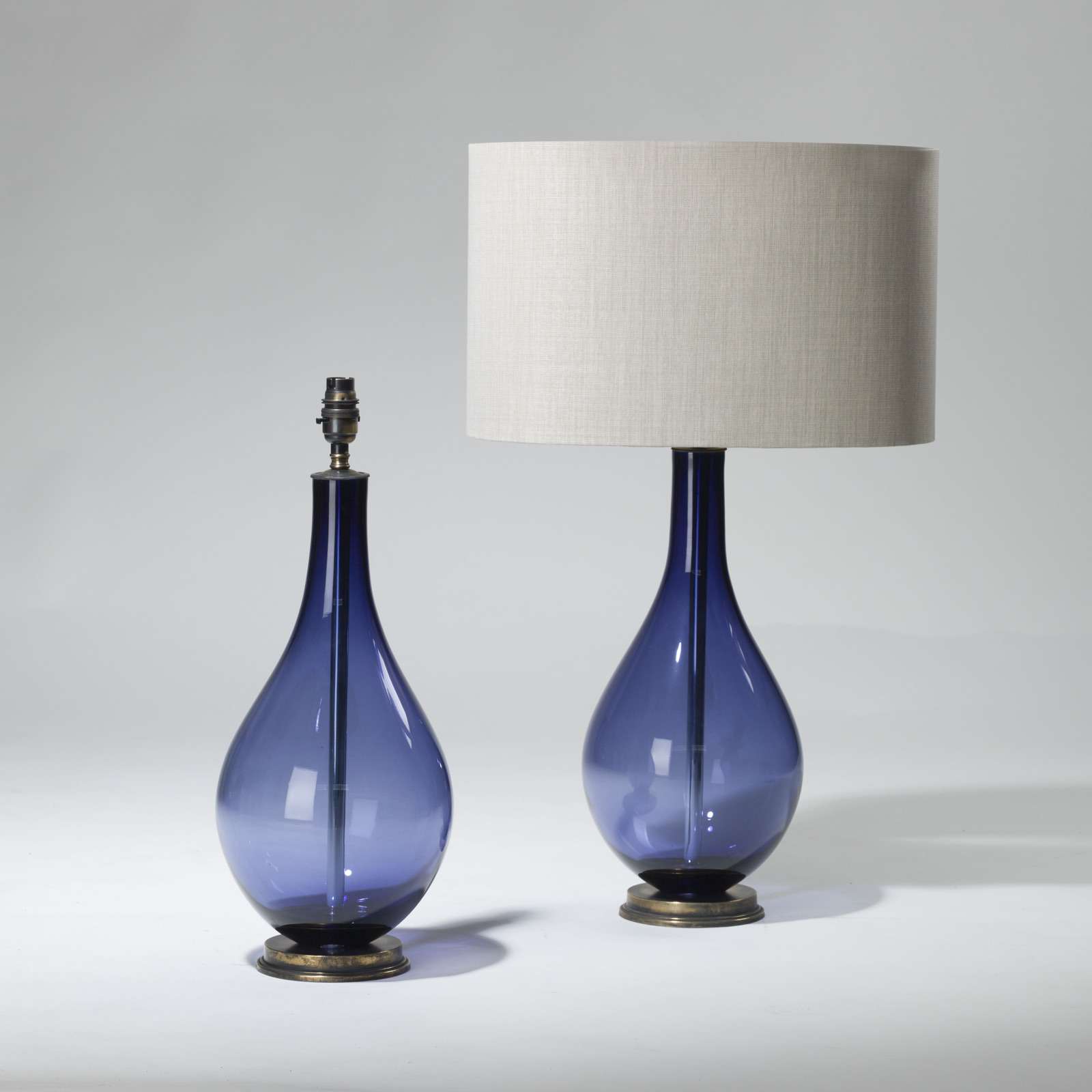 coloured glass lamp base