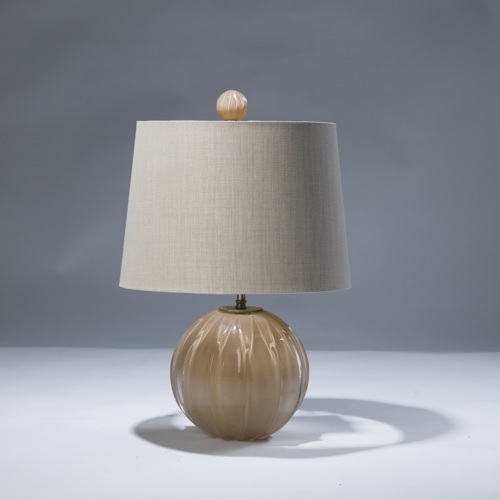 Single Small Brown Glass Ball Lamp