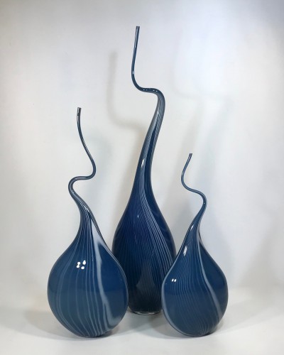 Storm Blue 'squiggle Vase'