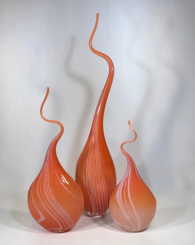 Sunset Orange 'squiggle Vase'