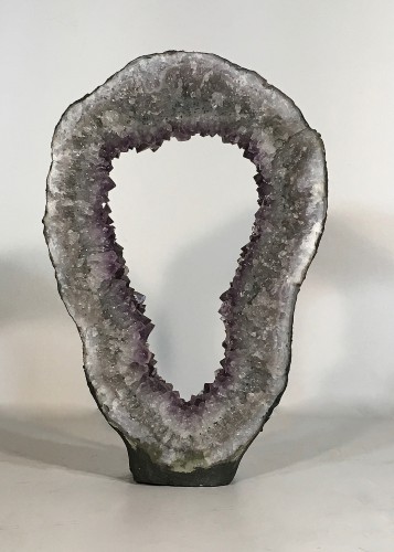 Large Standing Amethyst Geode Sculpture