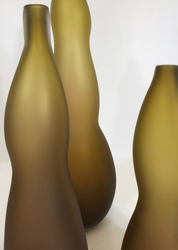 Set Of Three Elen Glass Vases