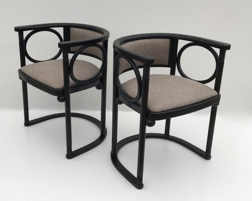 Set Of 8 Vintage Josef Hoffmann Chairs