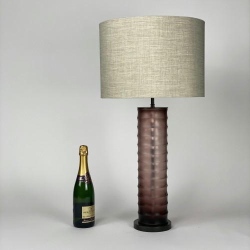Pair of  Large Rolo Lamps with Brown Bronze Bases