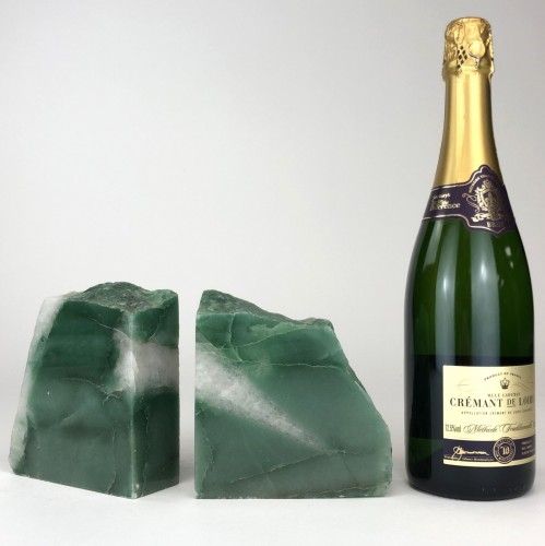 Green Mineral Bookends