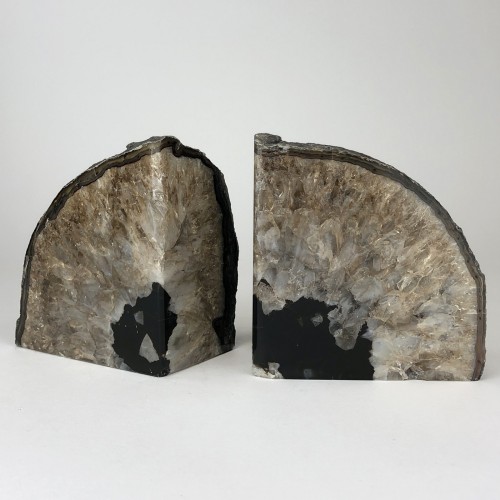 Black Mineral Bookends