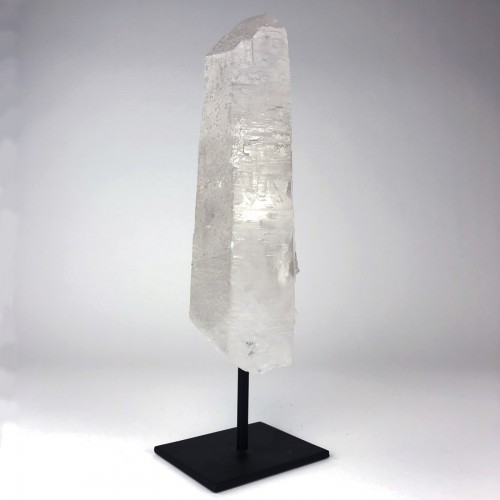 Rock Crystal Piece on Brown Bronze Stand