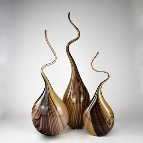 Brown 'Squiggle Vases'