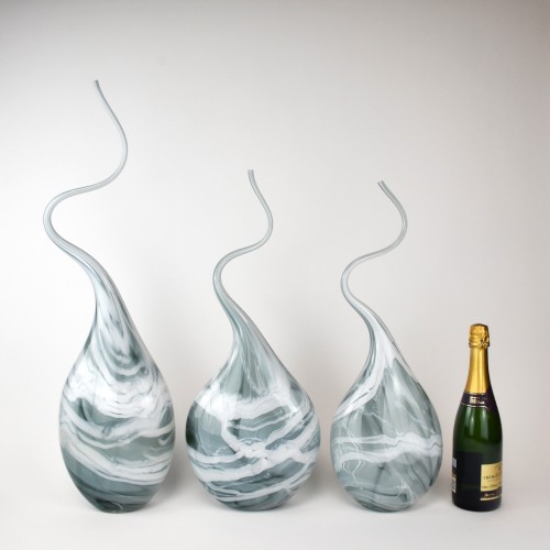 Grey 'Squiggle Vases'