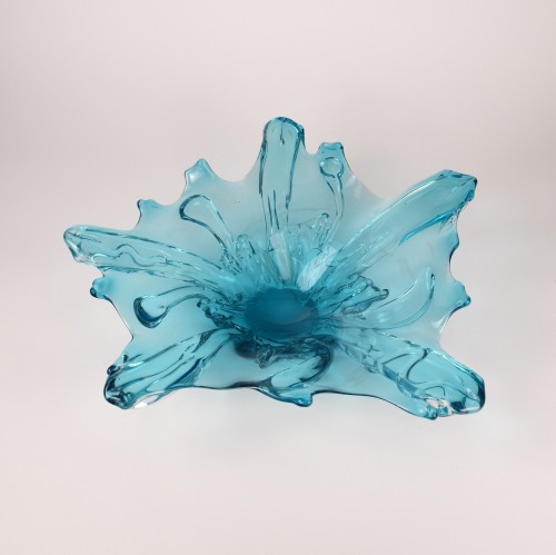 Blue Glass Splash Bowl