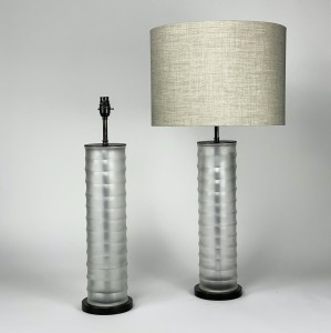 Pair of Large Rolo Lamps on Brown Bronze Bases (T5497)