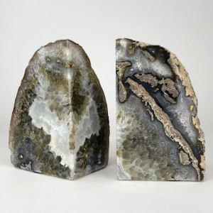 Grey Mineral Bookends (T5634)
