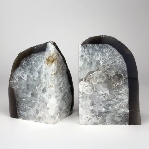 Grey Mineral Bookends (T5650)