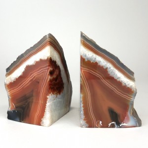 Red Mineral Bookends (T5658)