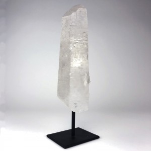 Rock Crystal Piece on Brown Bronze Stand (T5781)