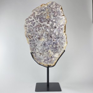 Extra Large Purple 'Pink' Amethyst on Brown Bronze Stand (T5859)