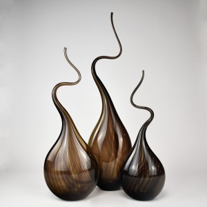 Brown 'Squiggle Vases' (T6224)