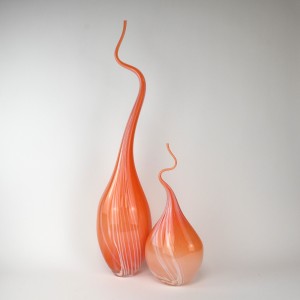 Orange 'Squiggle Vases' (T6245)
